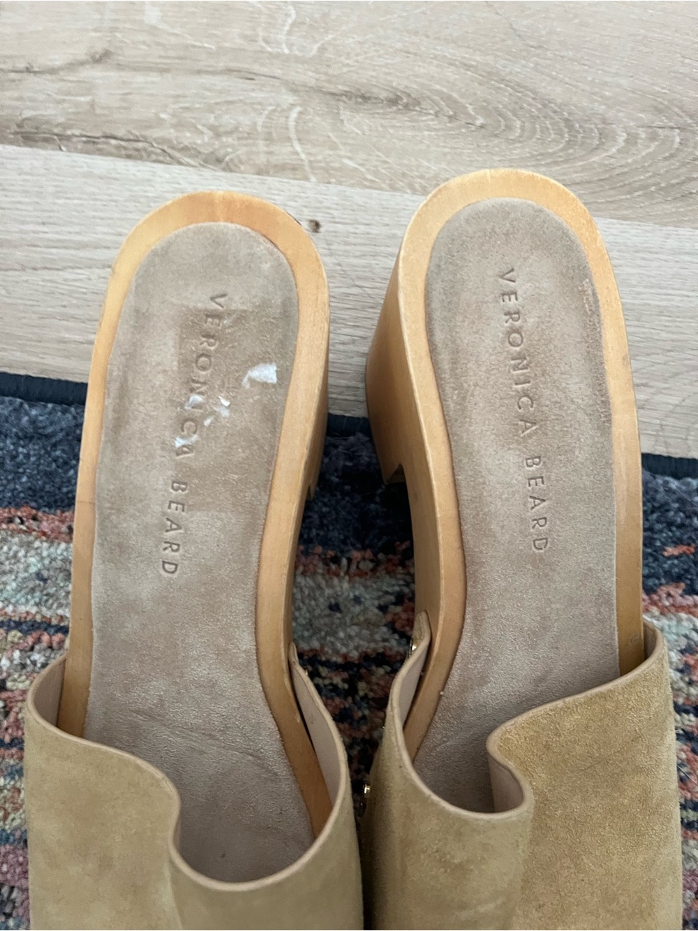 Veronica Beard Hannalee Platform Sandals in Desert Suede - Picture 3 of 10
